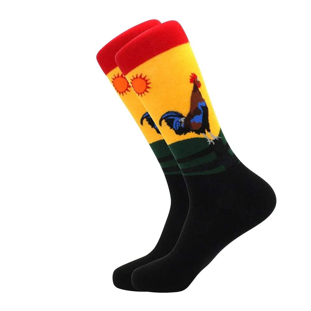 Funny Mid-Top Unisex Socks | Unique Hip Hop Shark Design