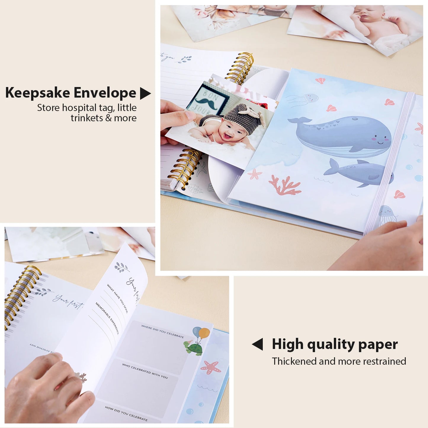 Personalized Baby Memory Book | Cherish Your Newborn's Journey
