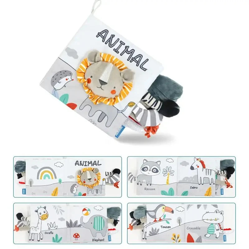 Soft Baby Cloth Animal Book | Engaging Sensory Learning Toy