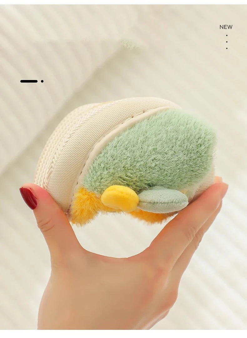Cute Animal Print Plush Slippers for Kids | Cozy Indoor Shoes
