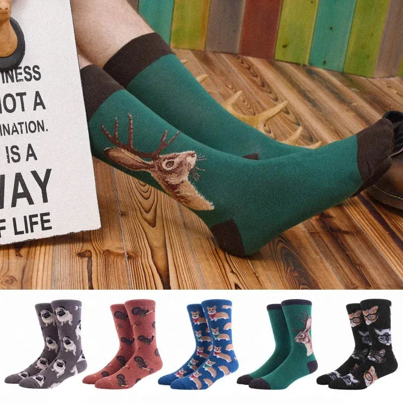 Funny Mid-Top Unisex Socks | Unique Hip Hop Shark Design