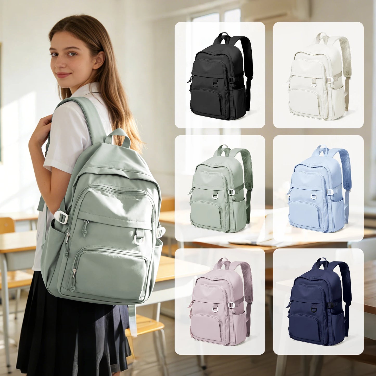 Large Capacity Student Backpack for Boys and Girls | Versatile School Bag