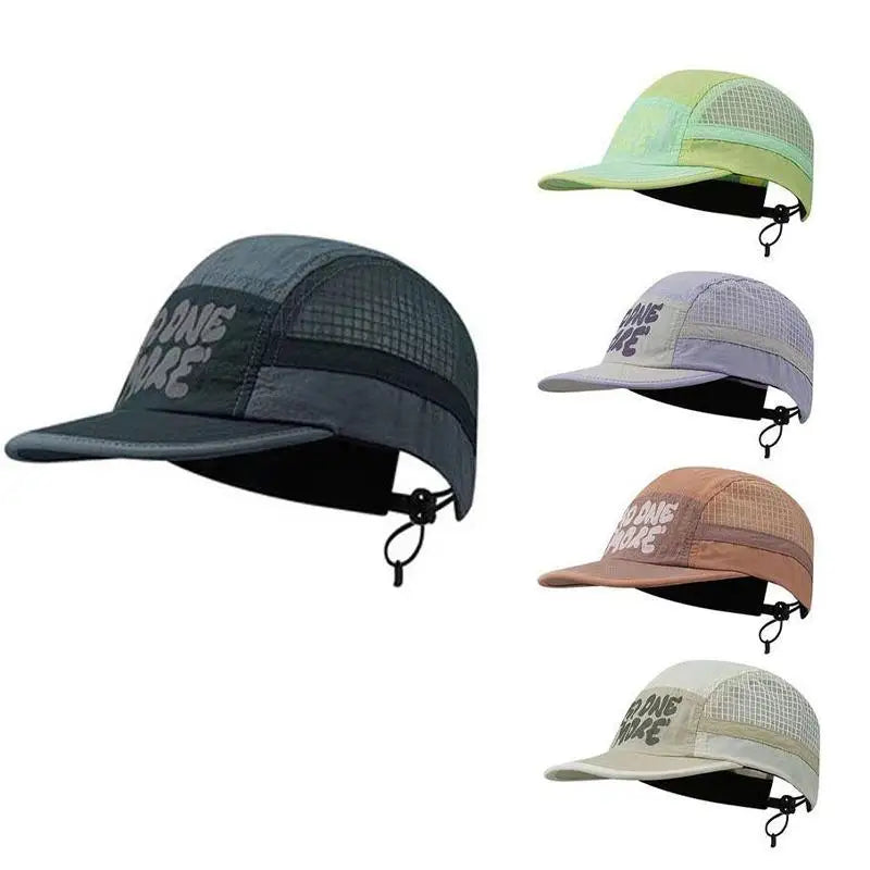 Short Brim Baseball Cap Japanese Fashion Adjustable Quick Drying UV Protection Hat for Outdoor Activities