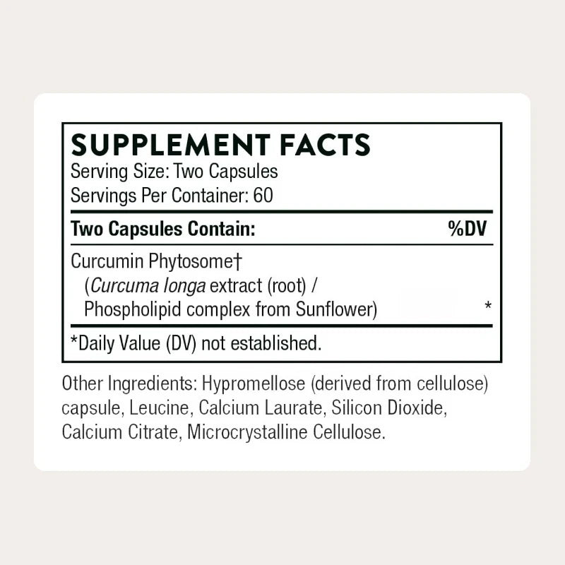 Curcumin Phytosome - Natural Inflammatory Response Support
