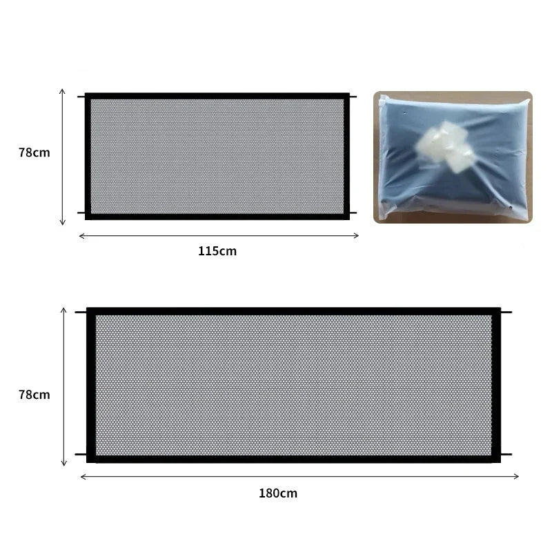 Folding Breathable Mesh Pet Dog Barrier Fences for Safety