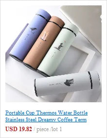 Smart LED Display Vacuum Tea Cup | Insulated Stainless Steel Bottle