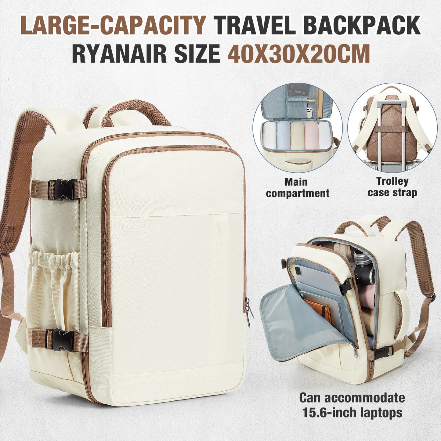 Lightweight Multi-Functional Travel Backpack | Ideal Cabin Bag