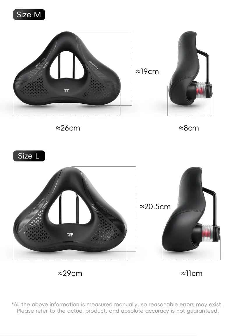High-Elastic Shock-Absorbing Bicycle Saddle | Comfortable Bike Seat