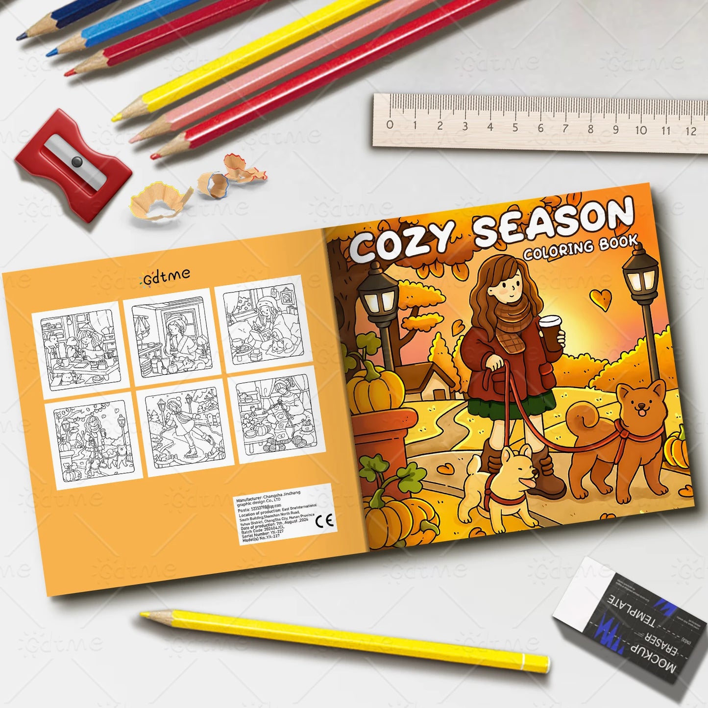 Adult Coloring Book for Relaxation | Cozy Season Designs