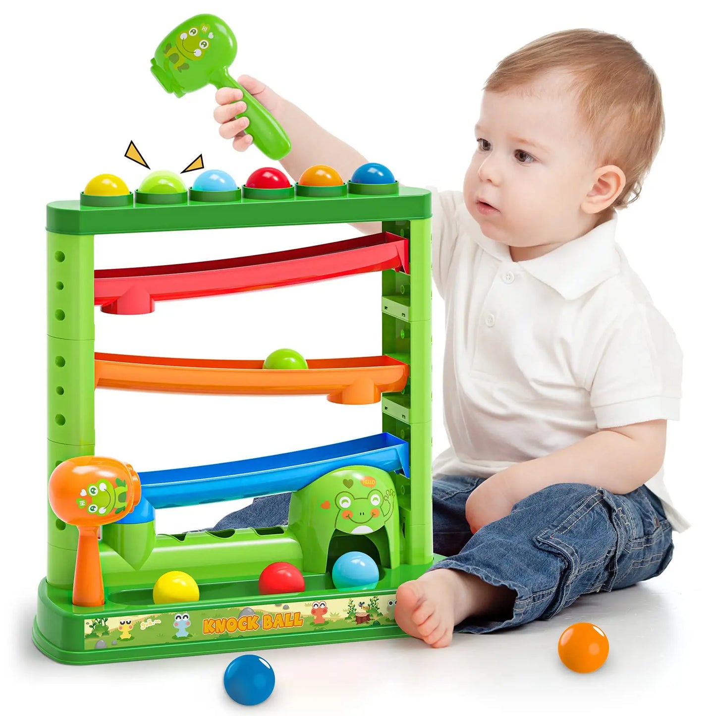 Educational Pound and Drop Ball Toy | Montessori Fine Motor Skills
