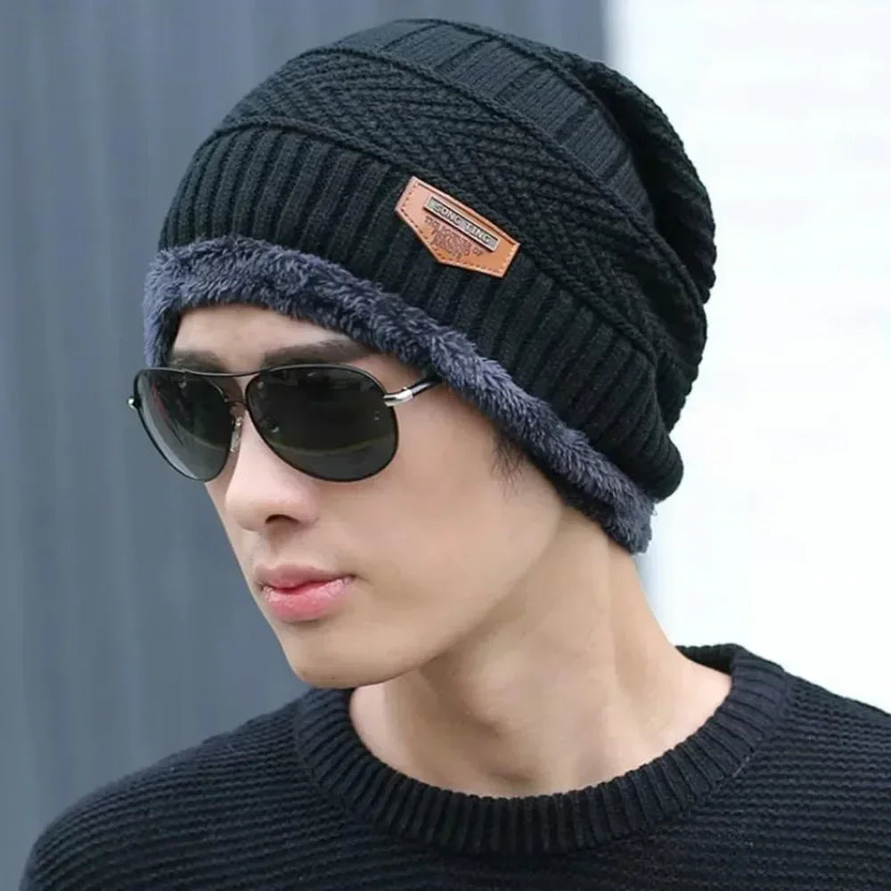 Unisex Thick Fur Lined Beanie Hat | Stylish Warm Winter Cap