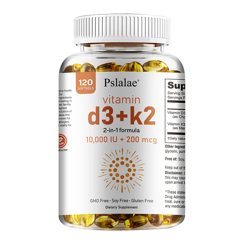 Vitamin D3 10000 IU with K2 200 Mcg | Immune & Joint Support