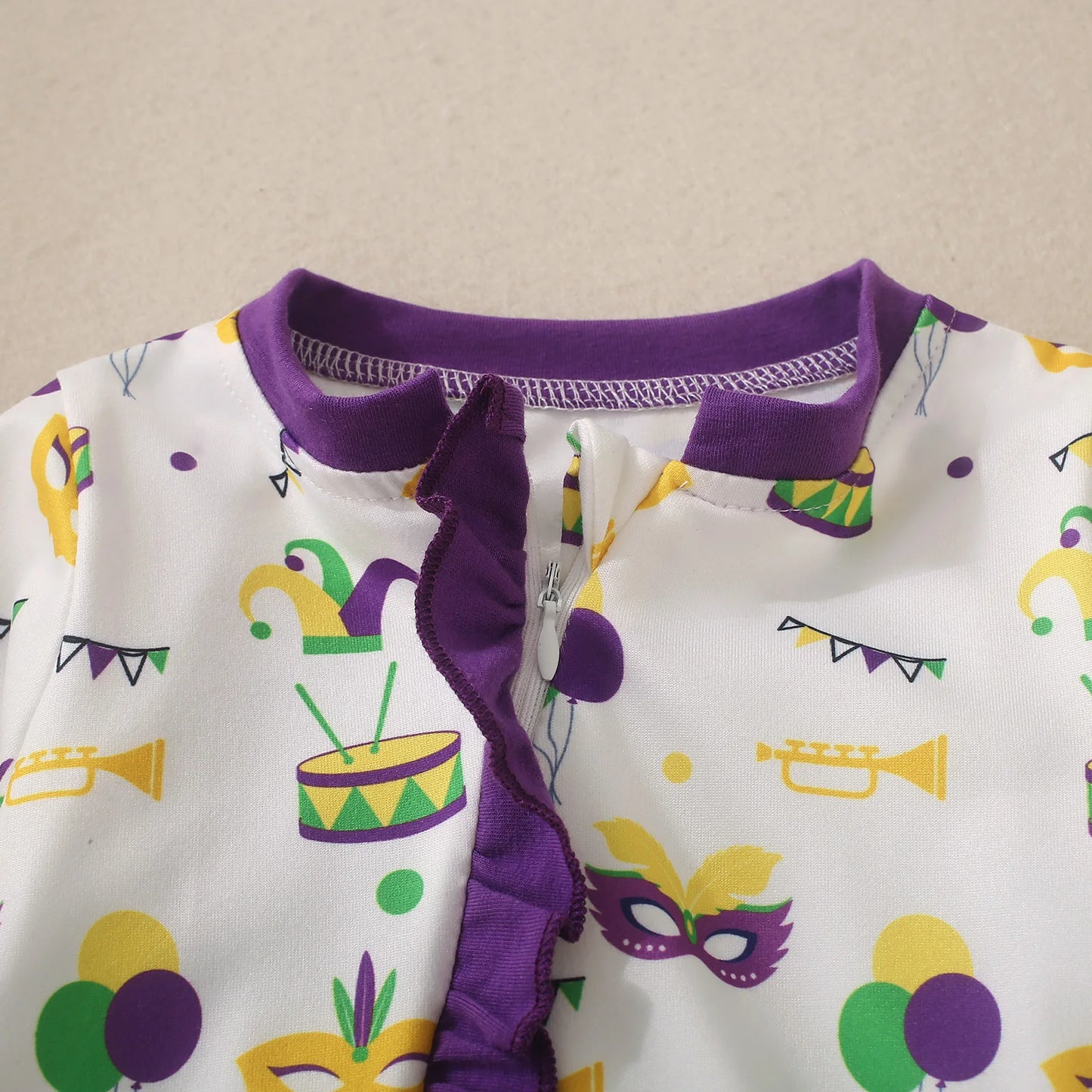 Unisex Baby Long Sleeve Balloon Print Romper | Adorable Infant Outfit