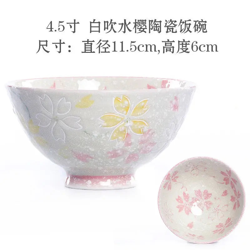 Cute Animal Ceramic Bowls | Adorable Lucky Cat Rice Bowl