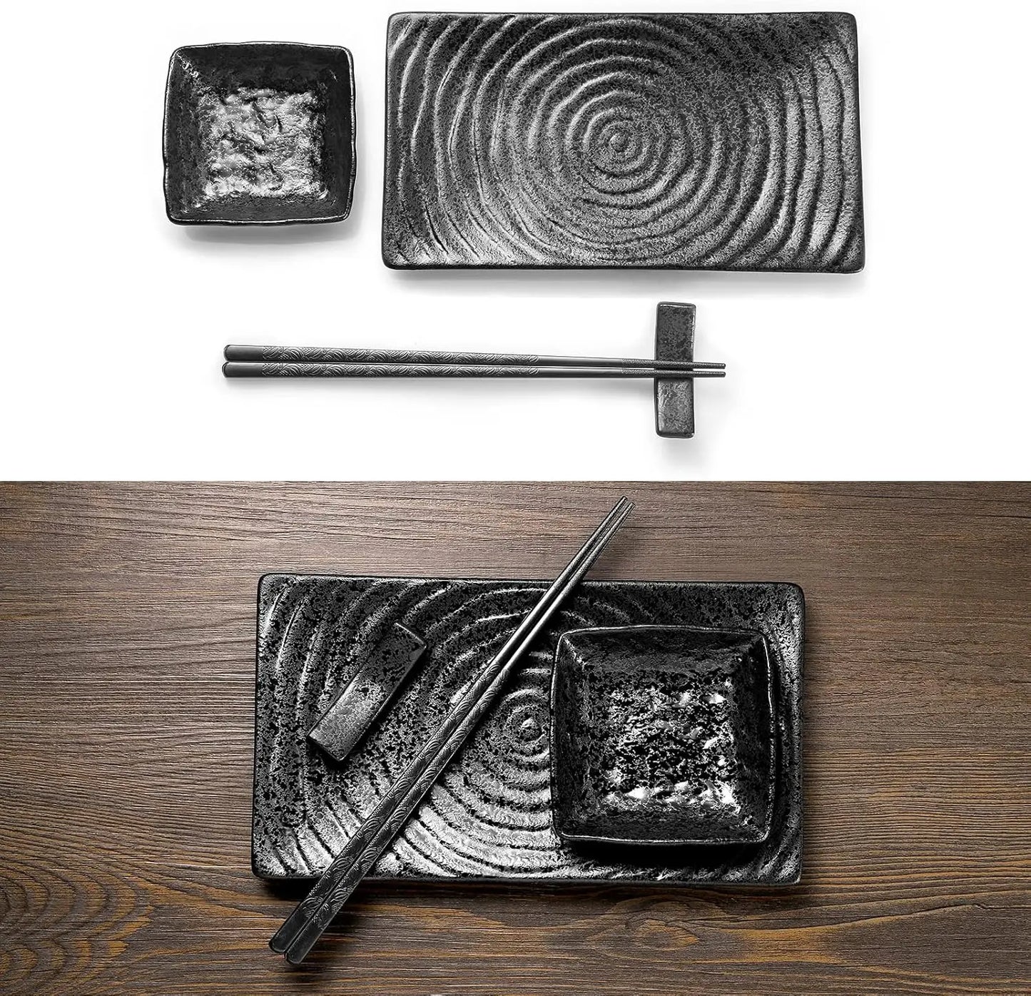 8-Piece Elegant Sushi Serving Set | Perfect Dinnerware for Asian Cuisine
