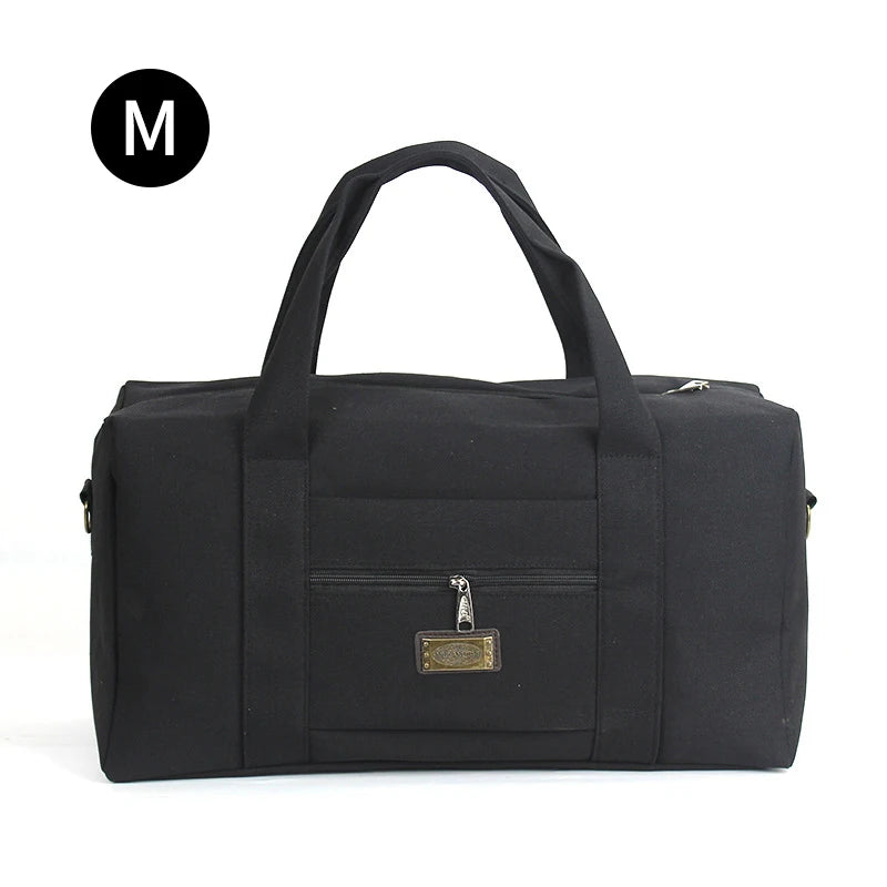 Unisex Soft Canvas Travel Duffle Bag | Large Capacity Tote
