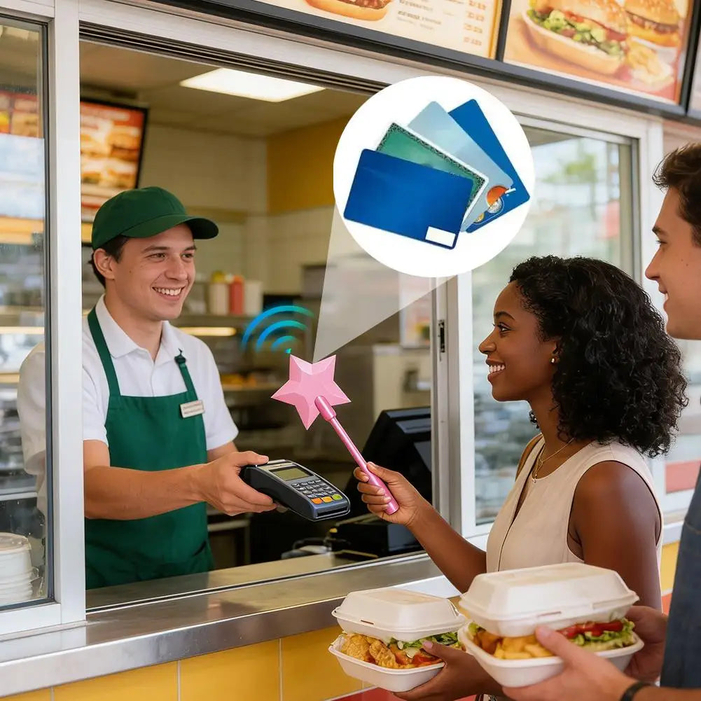 Portable Non-Contact Payment Wand | Fun Credit Card Holder
