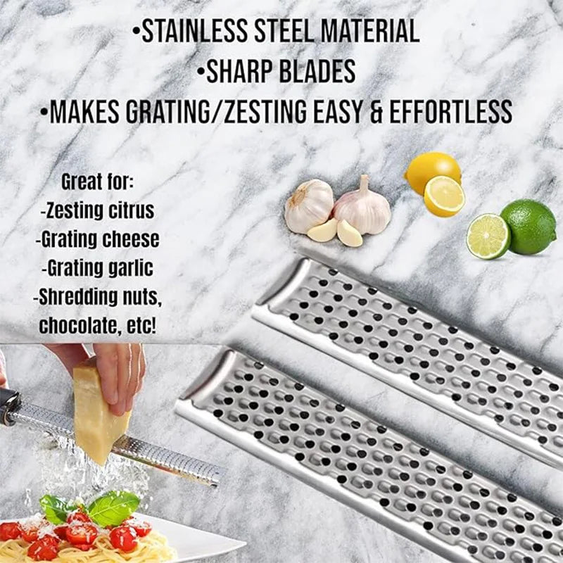 Stainless Steel Long Cheese Grater | Essential Kitchen Tool