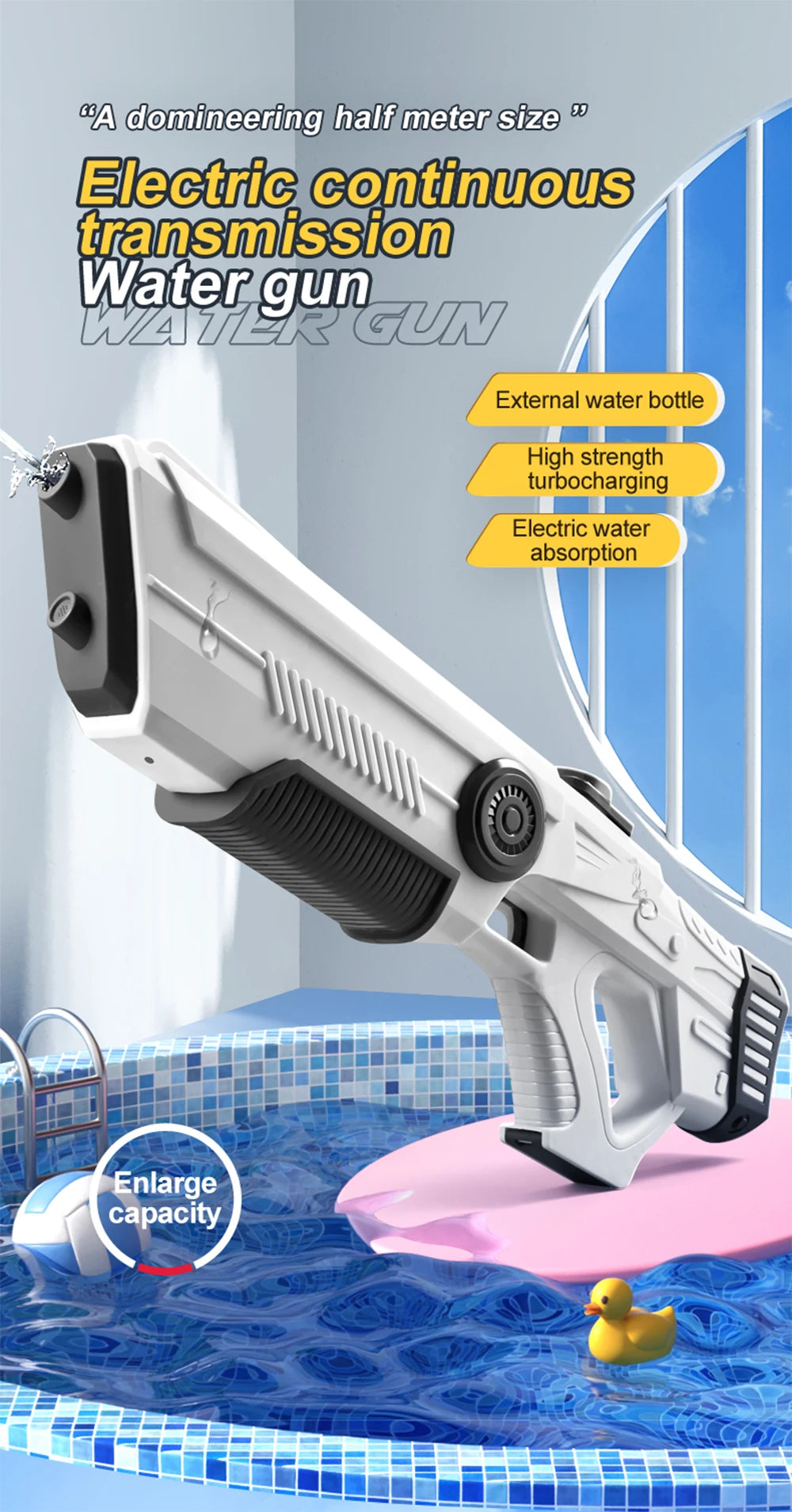 Electric Automatic Water Storage Spray Gun | Summer Fun