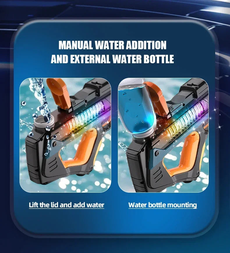Full Electric Automatic Water Storage Gun | Fun Summer Toy