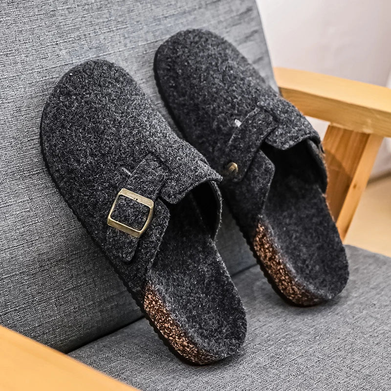 Plush Winter Clogs | Stylish Slip-On Cork Slippers for All