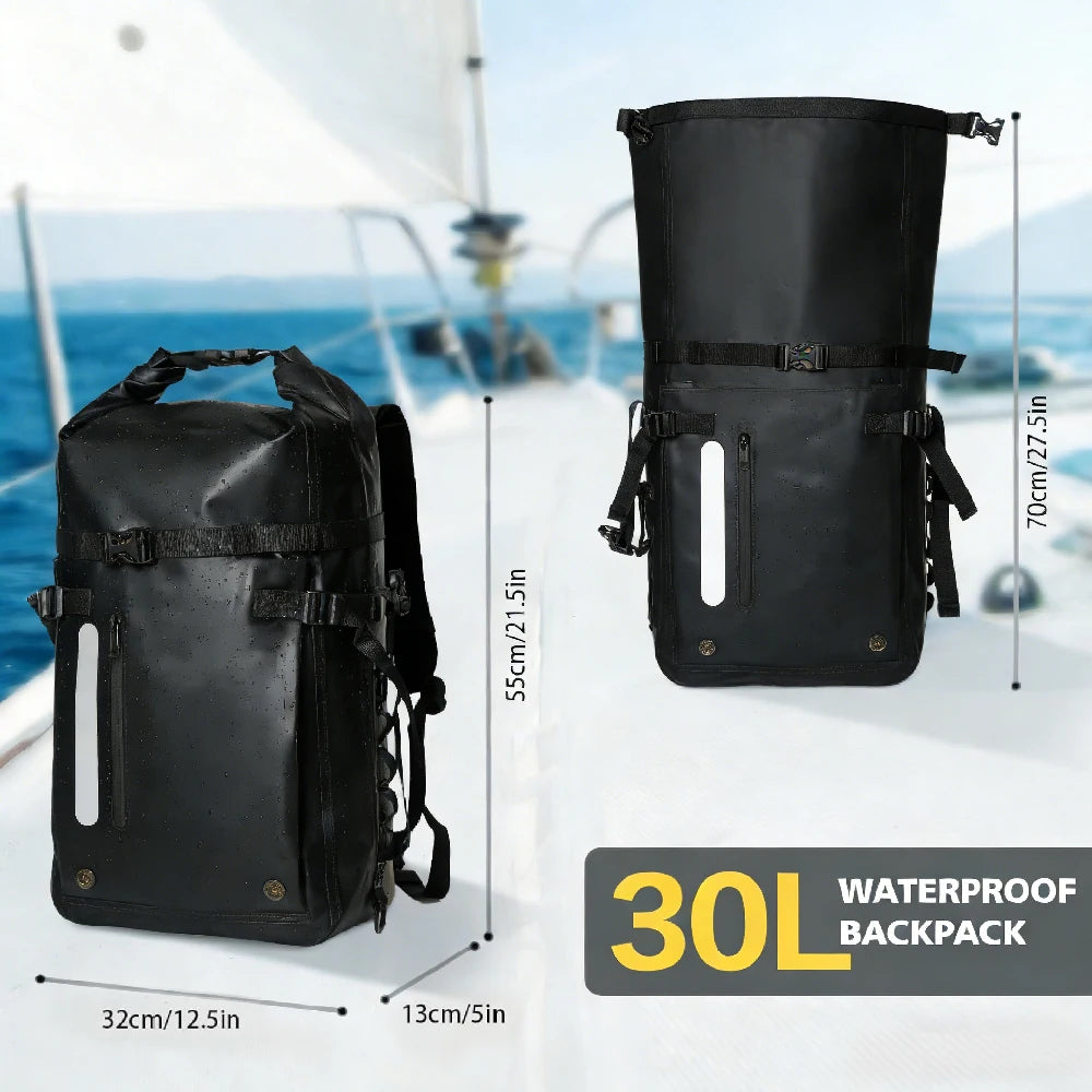 30L Waterproof Dry Backpack for Kayaking, Hiking & Camping