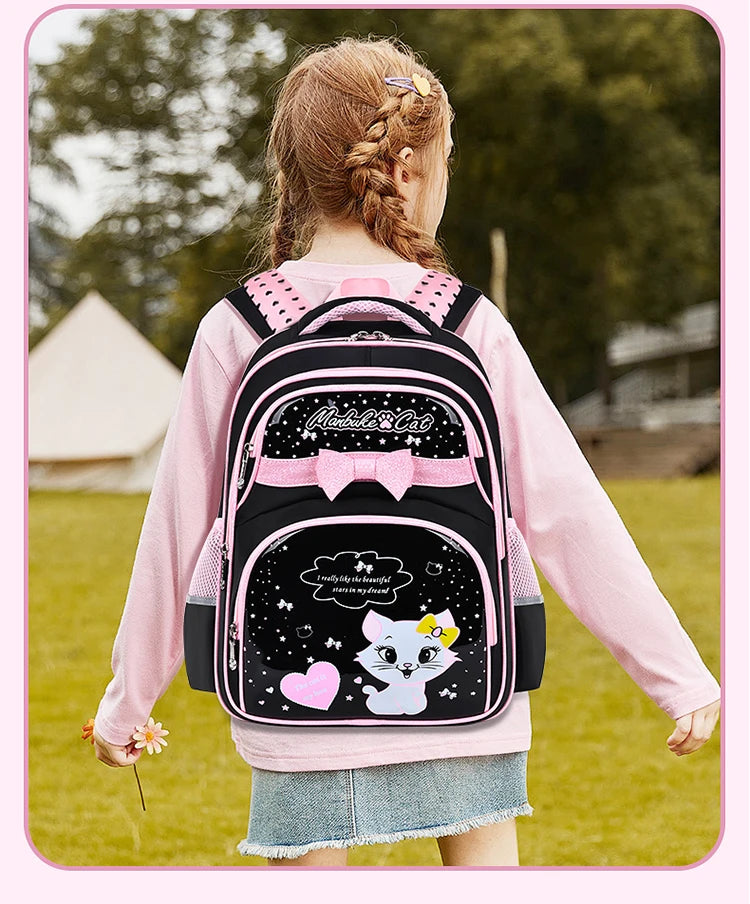 Cute Kitten Shoulder Bag | Adorable Backpack for School Girls