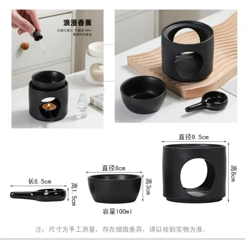 3-in-1 Ceramic Aromatherapy Candleholder | Home & Office Decor