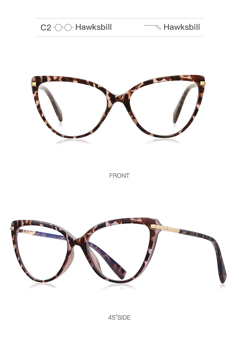 Fashionable Anti Blue Light Cat Eye Glasses for Women | Stylish Protection