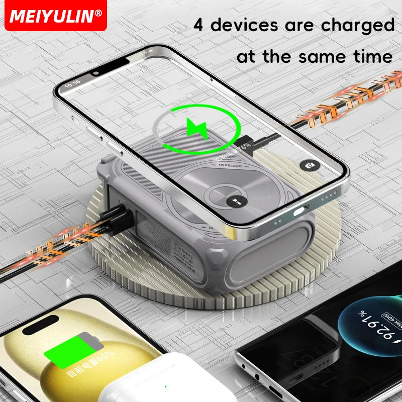 20000mAh Magnetic Wireless Power Bank with Fast Charging Stand