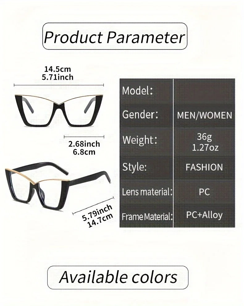 Trendy Cat Eye Glasses for Women | Vintage Style with Clear Lenses