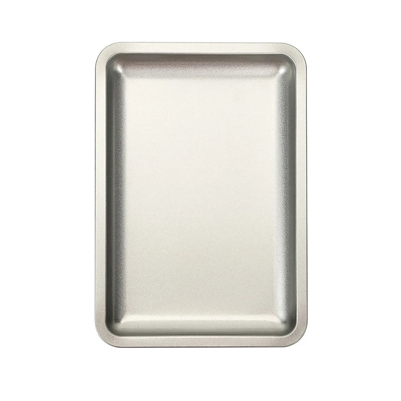 Solid Stainless Steel Rectangle Dessert Plate | Japanese-style Tray
