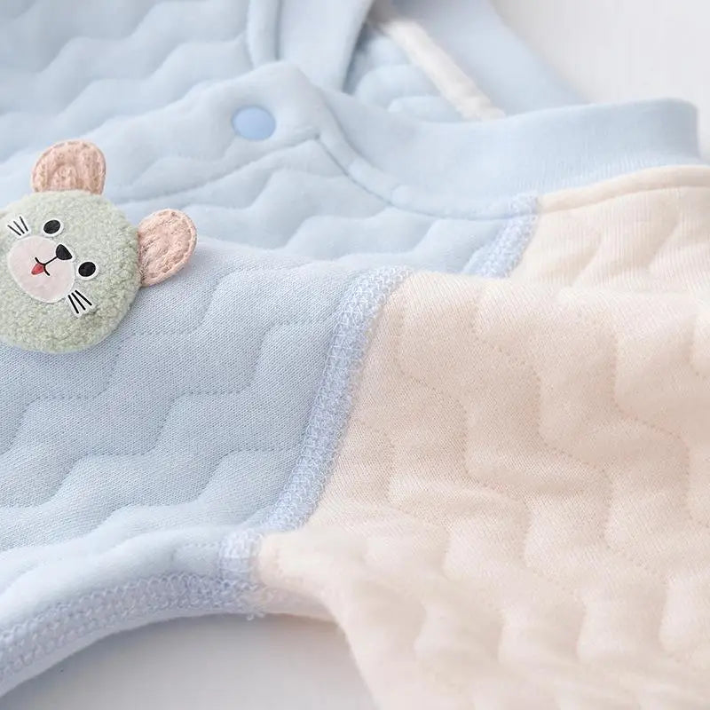 Cute Baby Long Sleeve Cartoon Bodysuit | Warm & Cozy Romper