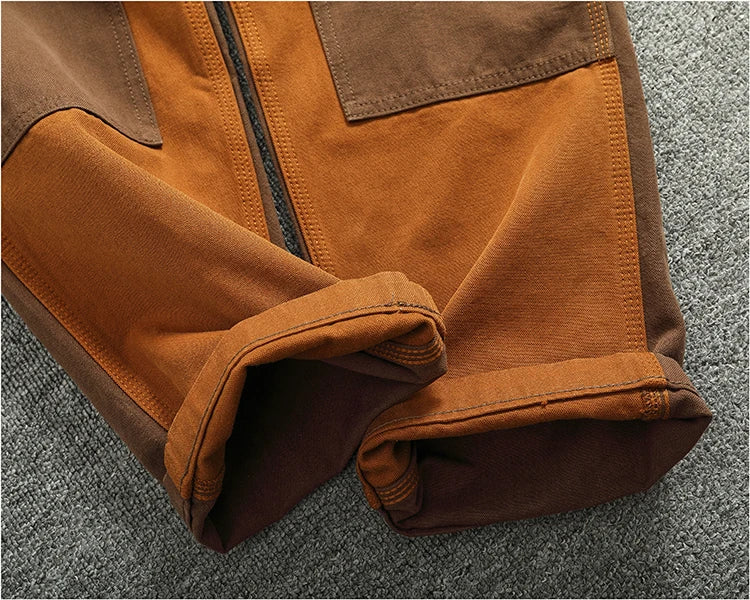 Vintage Cargo Overalls for Men | Stylish Heavy Canvas Pants