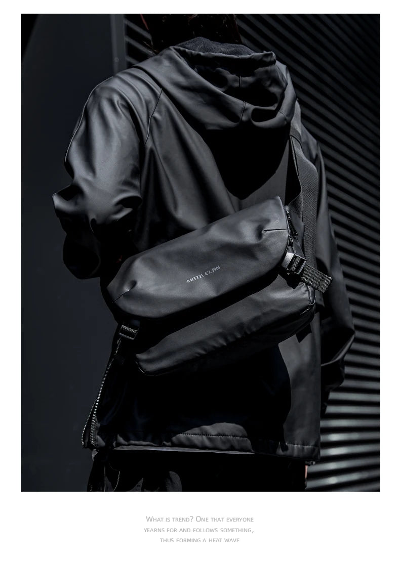 Waterproof Minimalist Men's Crossbody Messenger Bag for Travel