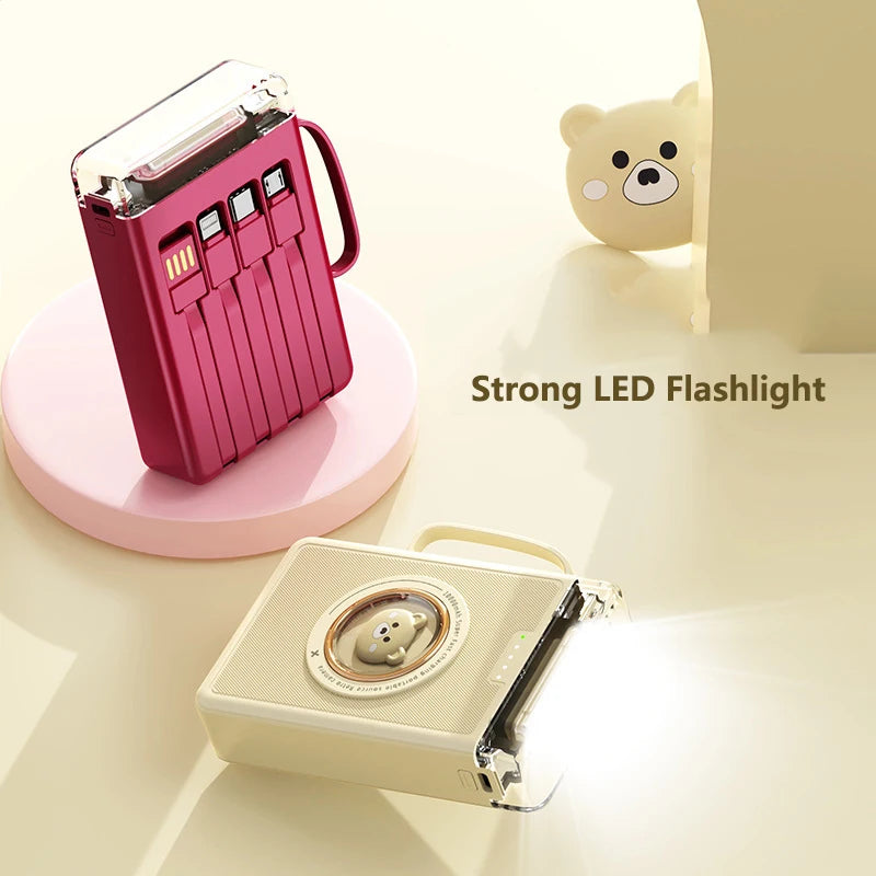 Cute Mini Power Bank 20000mAh Portable Charger | External Battery Pack