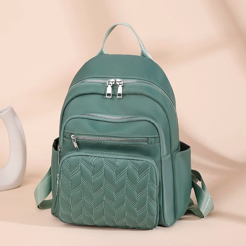 Casual Waterproof Women's Backpack | Large Capacity Oxford Rucksack