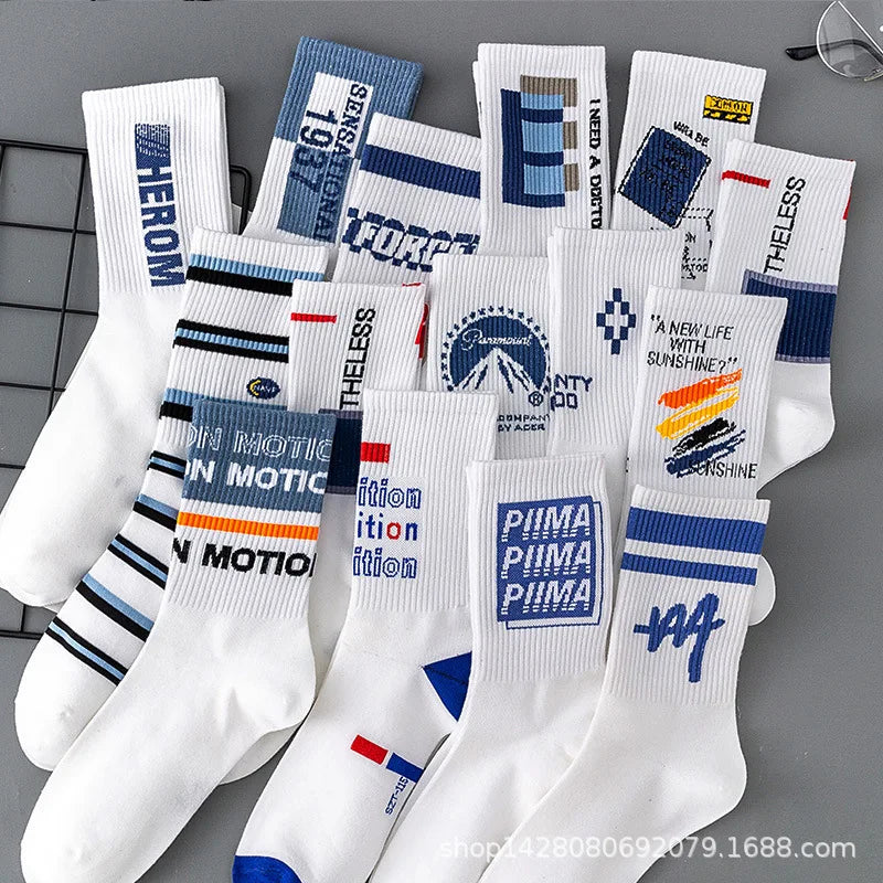 Funny Men's Crew Socks | Comfortable Cartoon Cotton Socks
