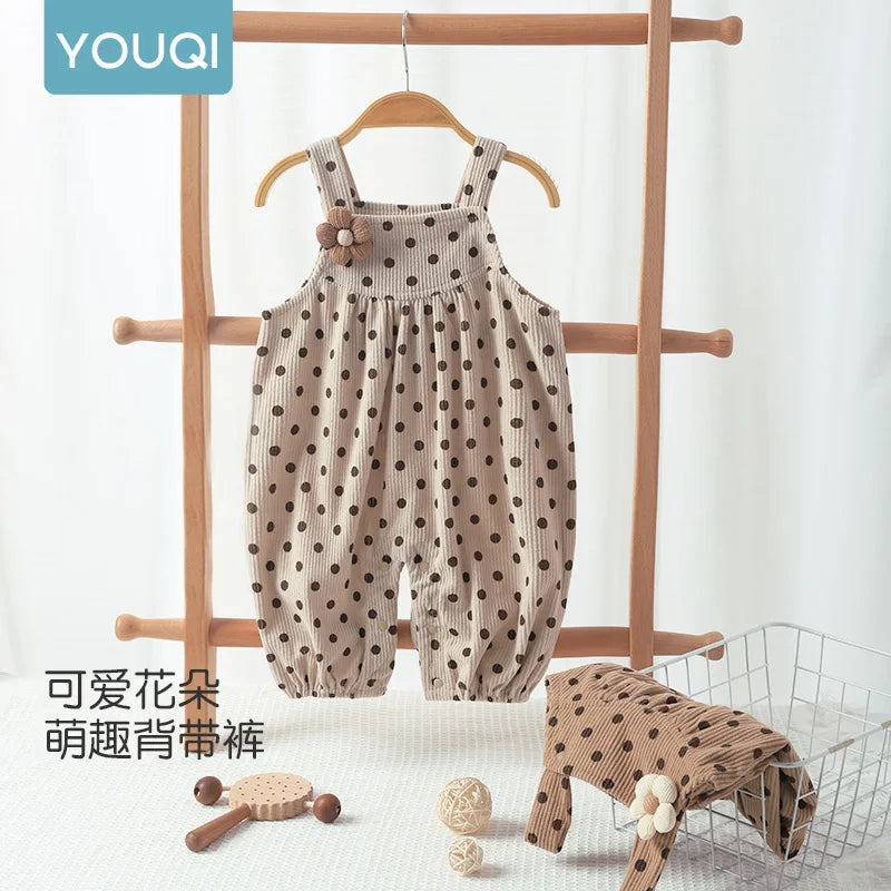Cute Baby Autumn Overalls | Cozy One-Piece Romper for Toddlers