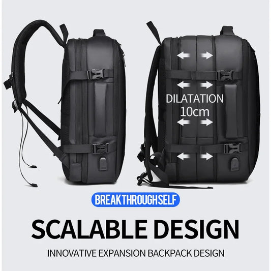 Mochila versátil con carga USB | Elegante para viajes y ocio