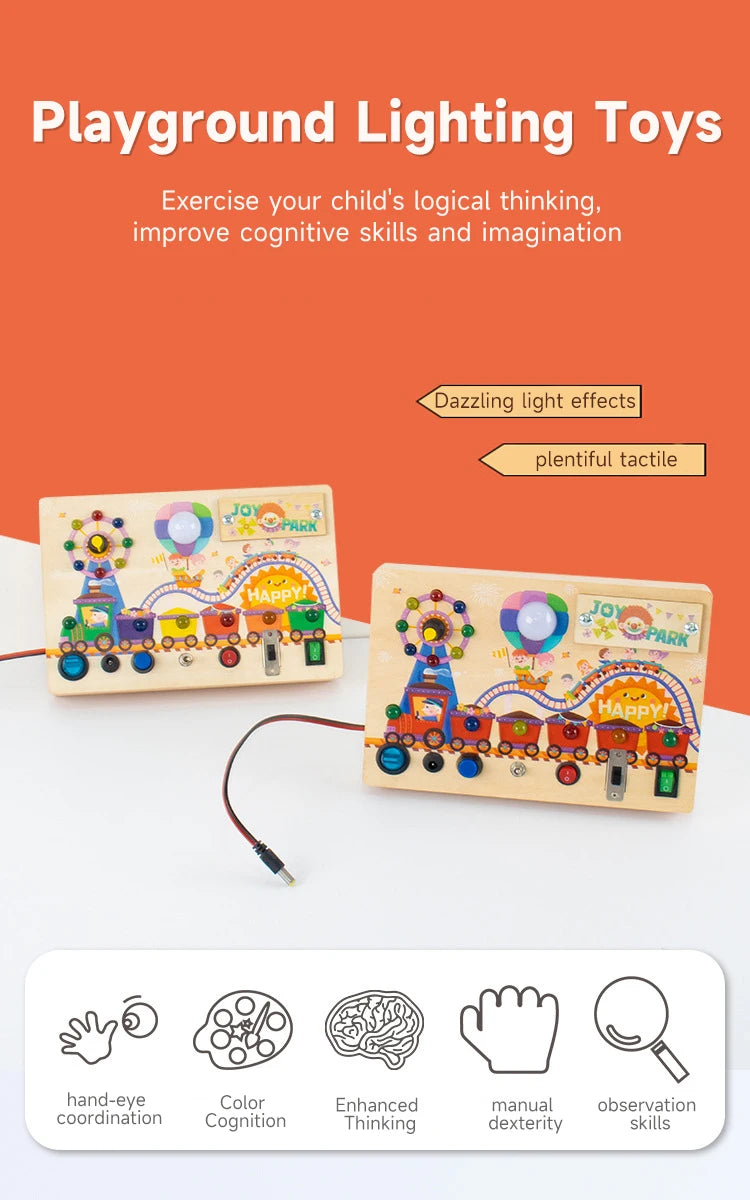 Engaging LED Busy Board | Interactive Sensory Toy for Kids