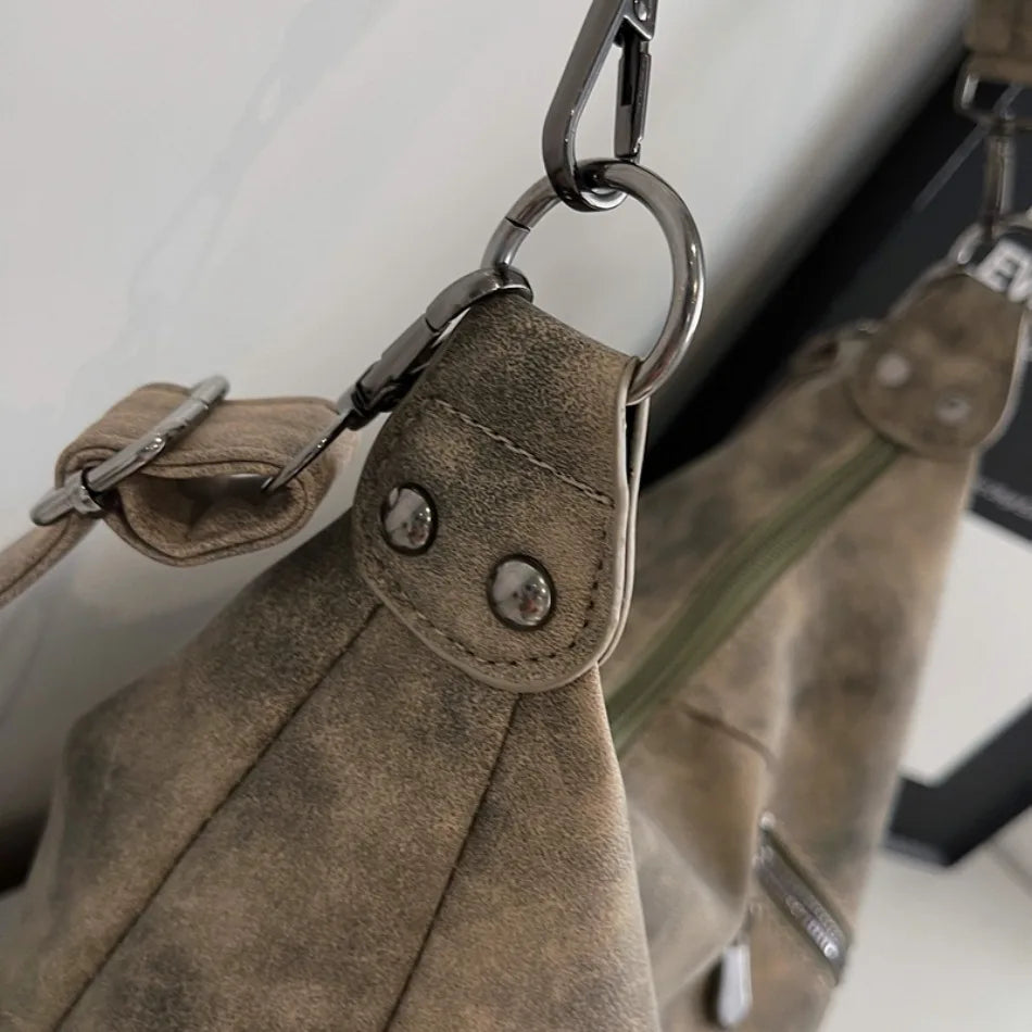 Bolso Bandolera Elegante de Cuero Sintético Suave para Mujer | Con Estilo y Práctico