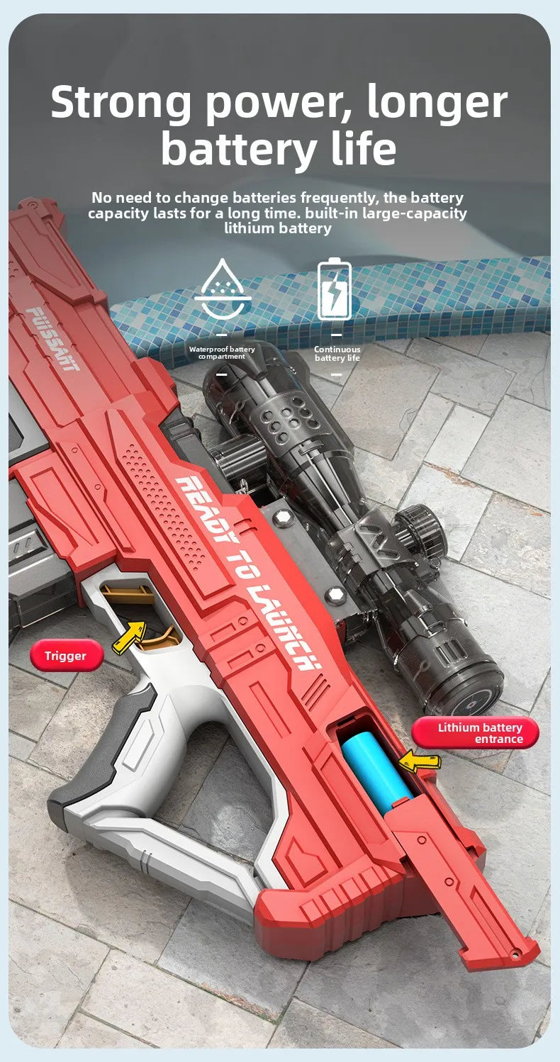 Electric High-Pressure Water Gun | Fun Water Play for All Ages