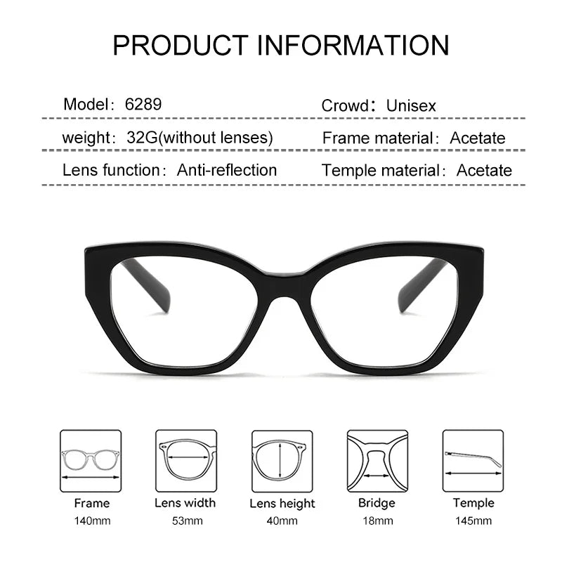 Stylish Cat Eye Reading Glasses | Anti-Blue Light Eyewear