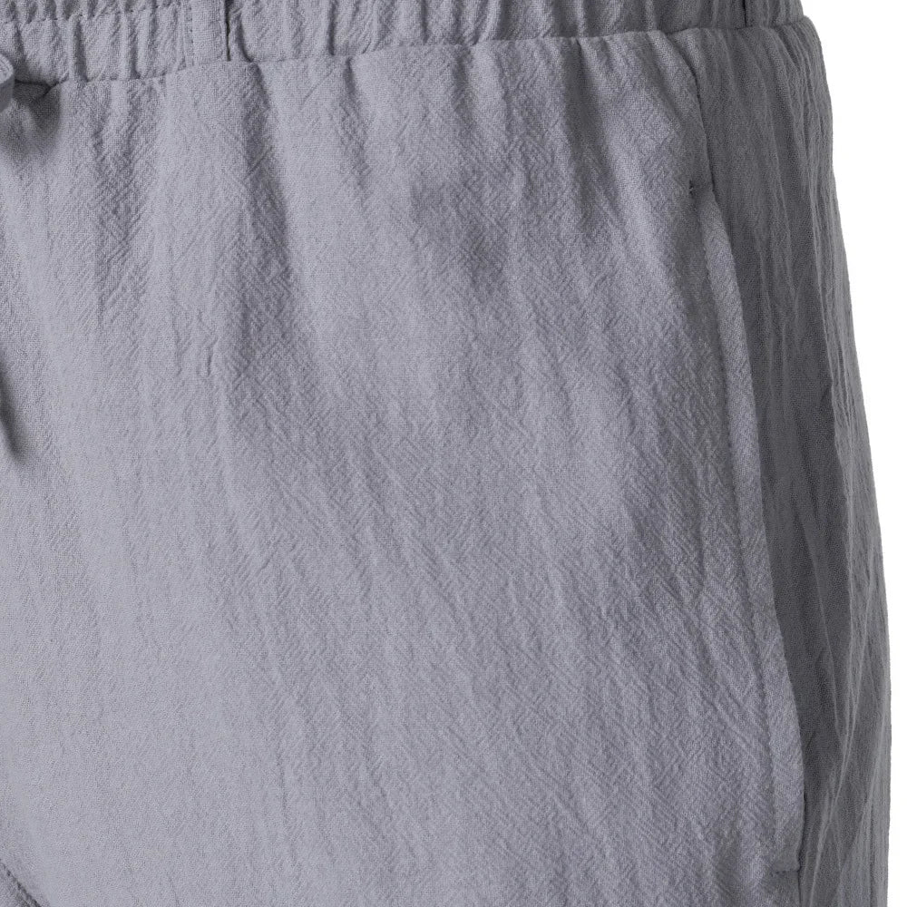 Men's Cotton Linen Multi-Pocket Trousers | Stylish & Functional Fit