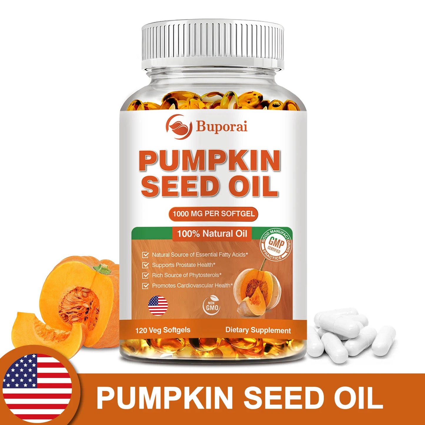 Pumpkin Seed Oil for Hair Growth & Prostate Health | Essential Support