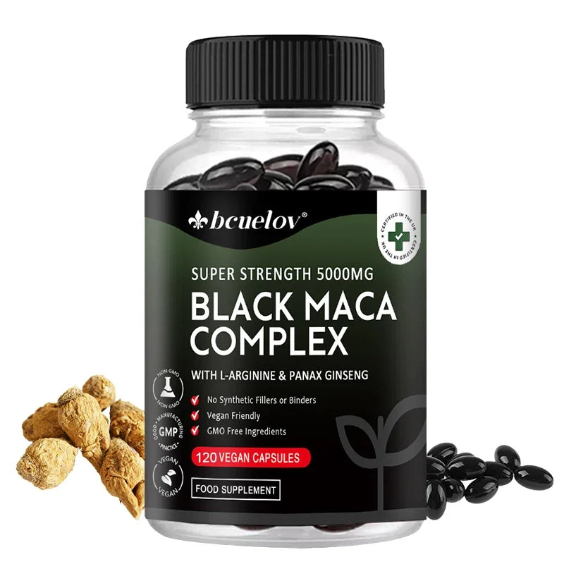 Black Maca & Ginseng Energy Supplement | Boost Performance
