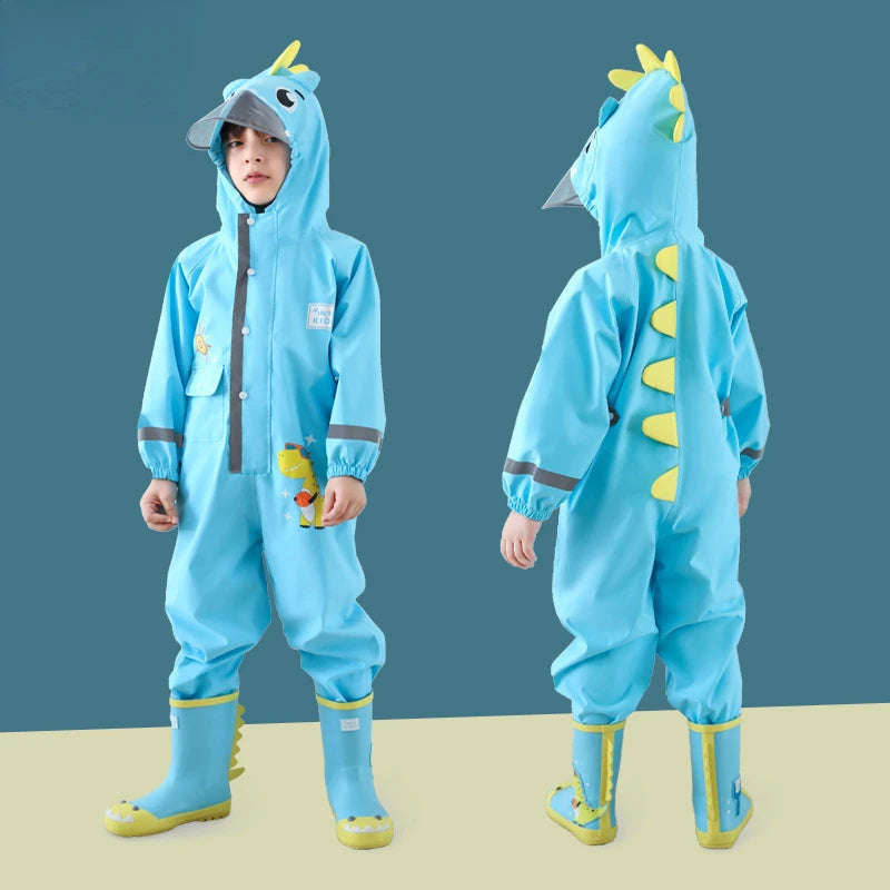 Kids Waterproof Dinosaur Raincoat | Perfect for Boys & Girls