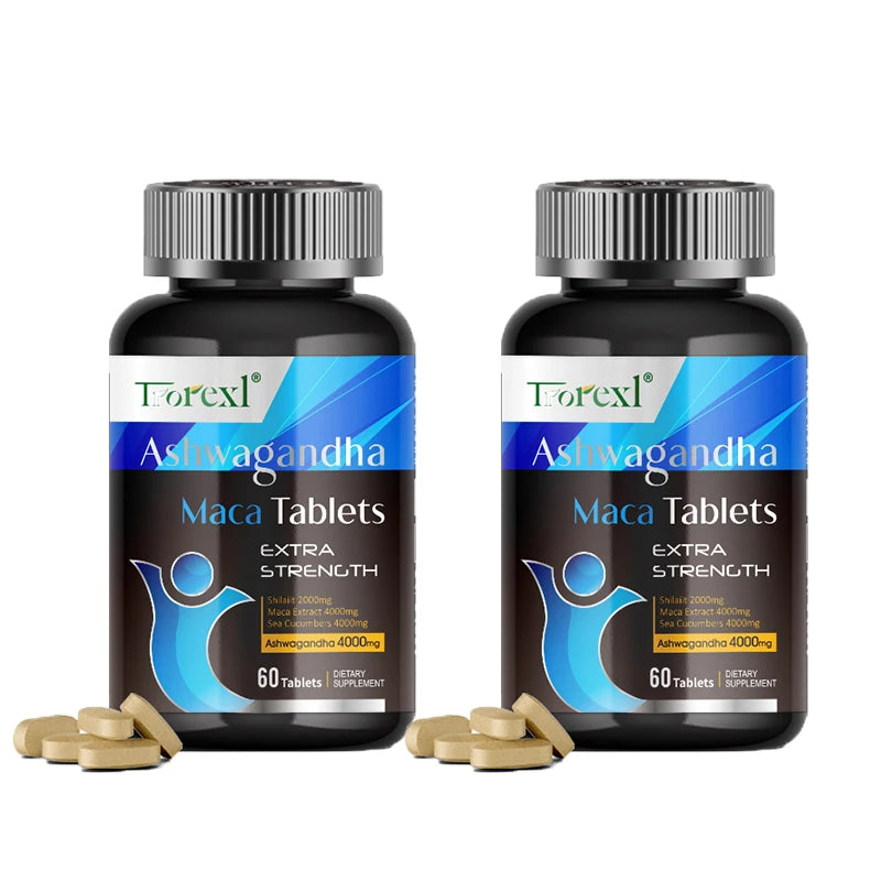 Organic Ashwagandha & Maca Pills | Natural Energy Booster