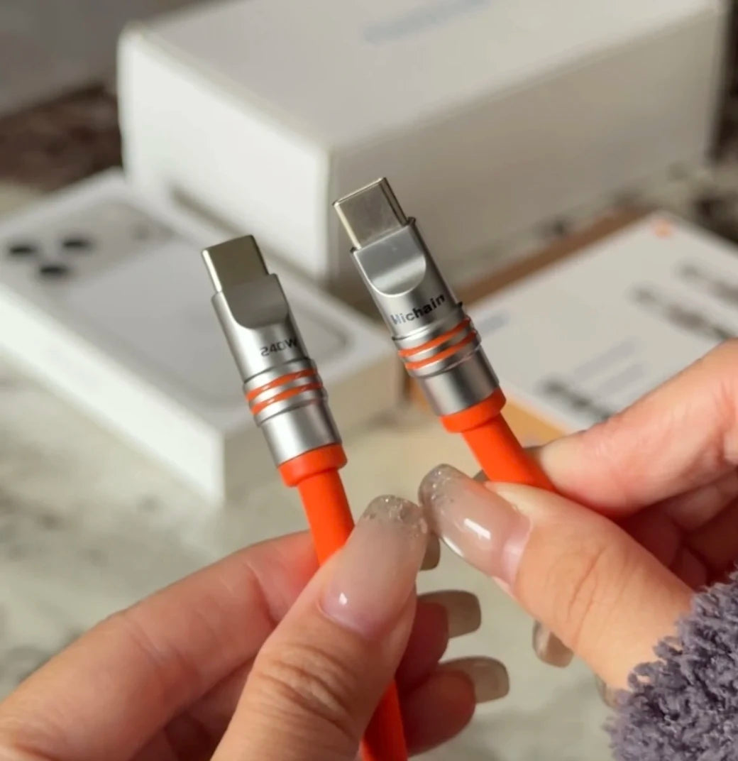 PD240W USB C Fast Charging Cable | Soft Silicone Type-C Cable